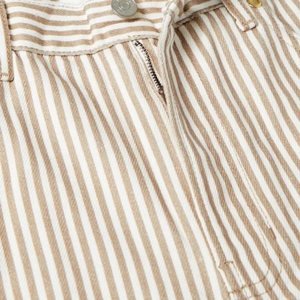 1HR SALE ⚡Reformation Cowboy Striped High Rise Straight Jeans (Pinyon Stripe) - Picture 4 of 4